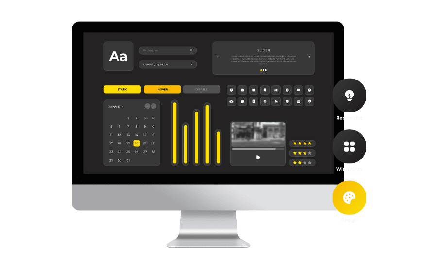Mockup Desktop - composants UI/UX Design